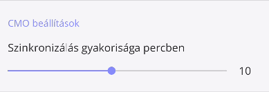 54. ábra CMO
beállítások