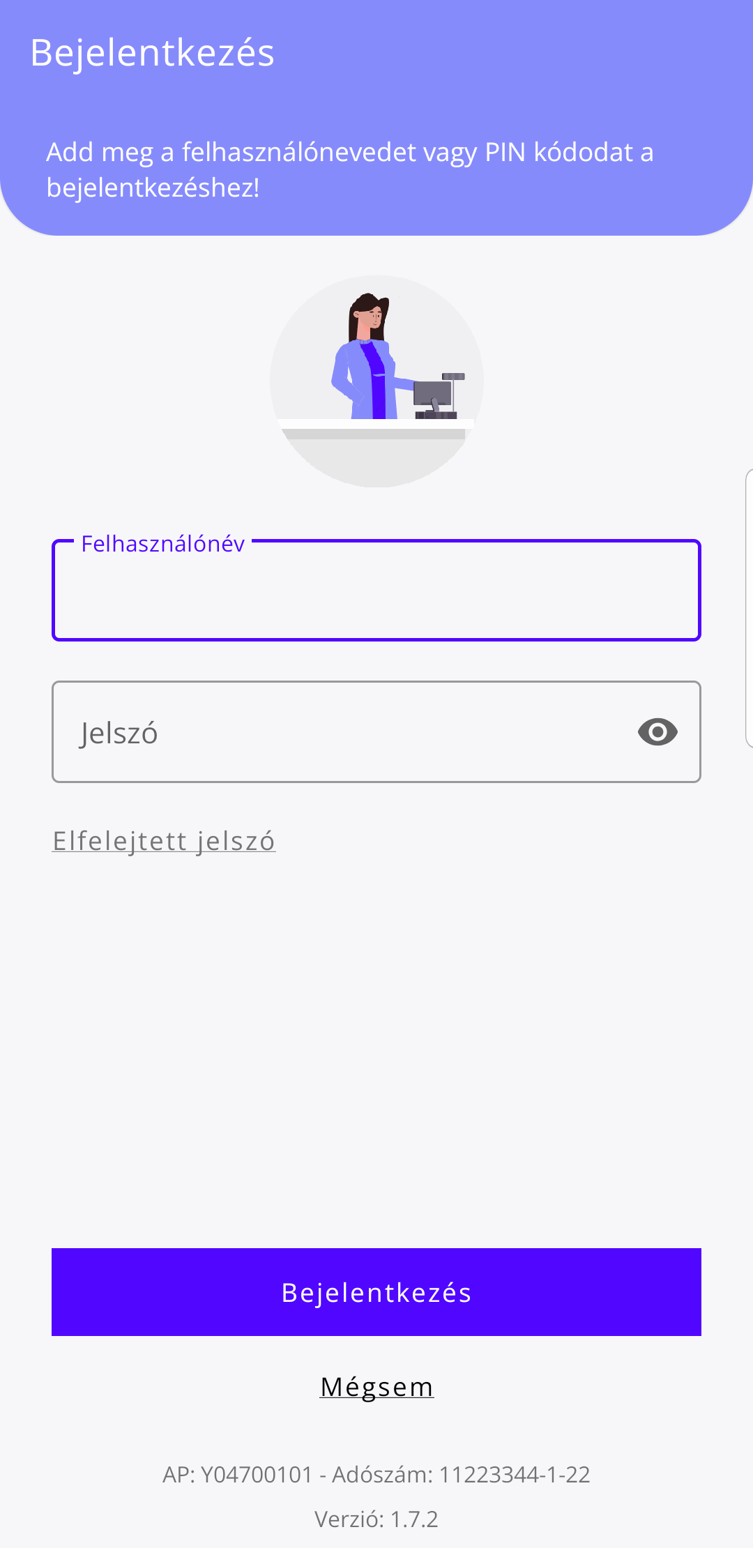 18. ábra.
Bejelentkezés