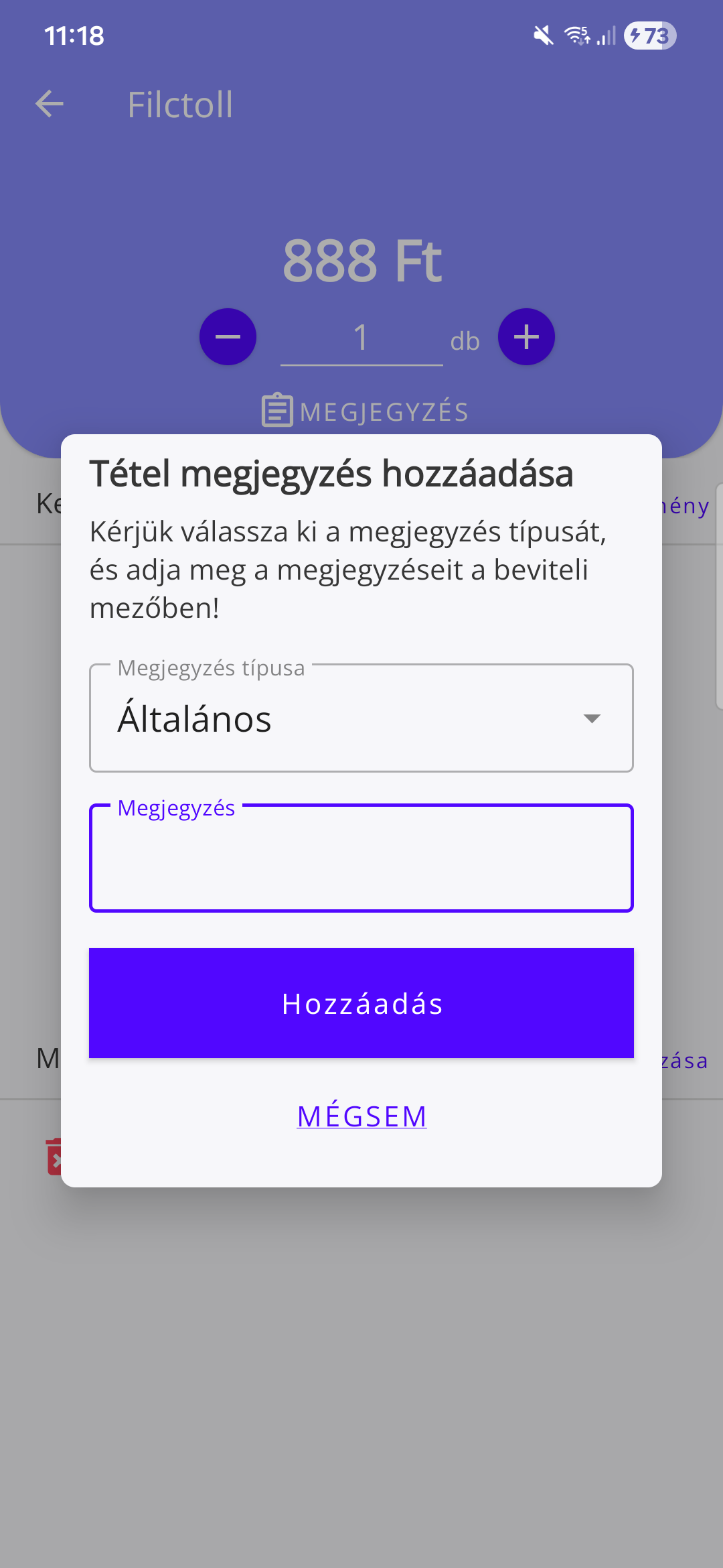 Tétel megjegyzés
hozzáadása