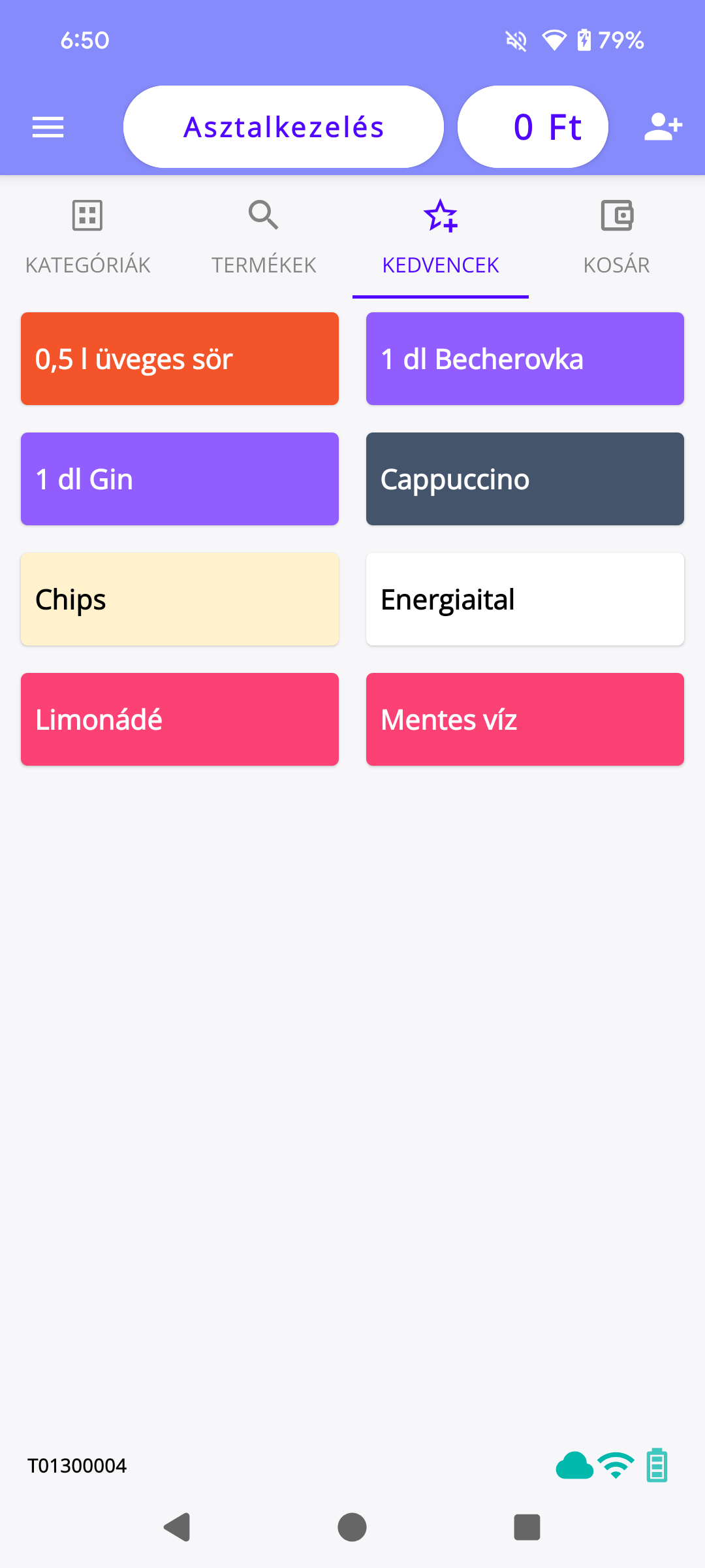 Vendéglátós mód --
Kedvencek