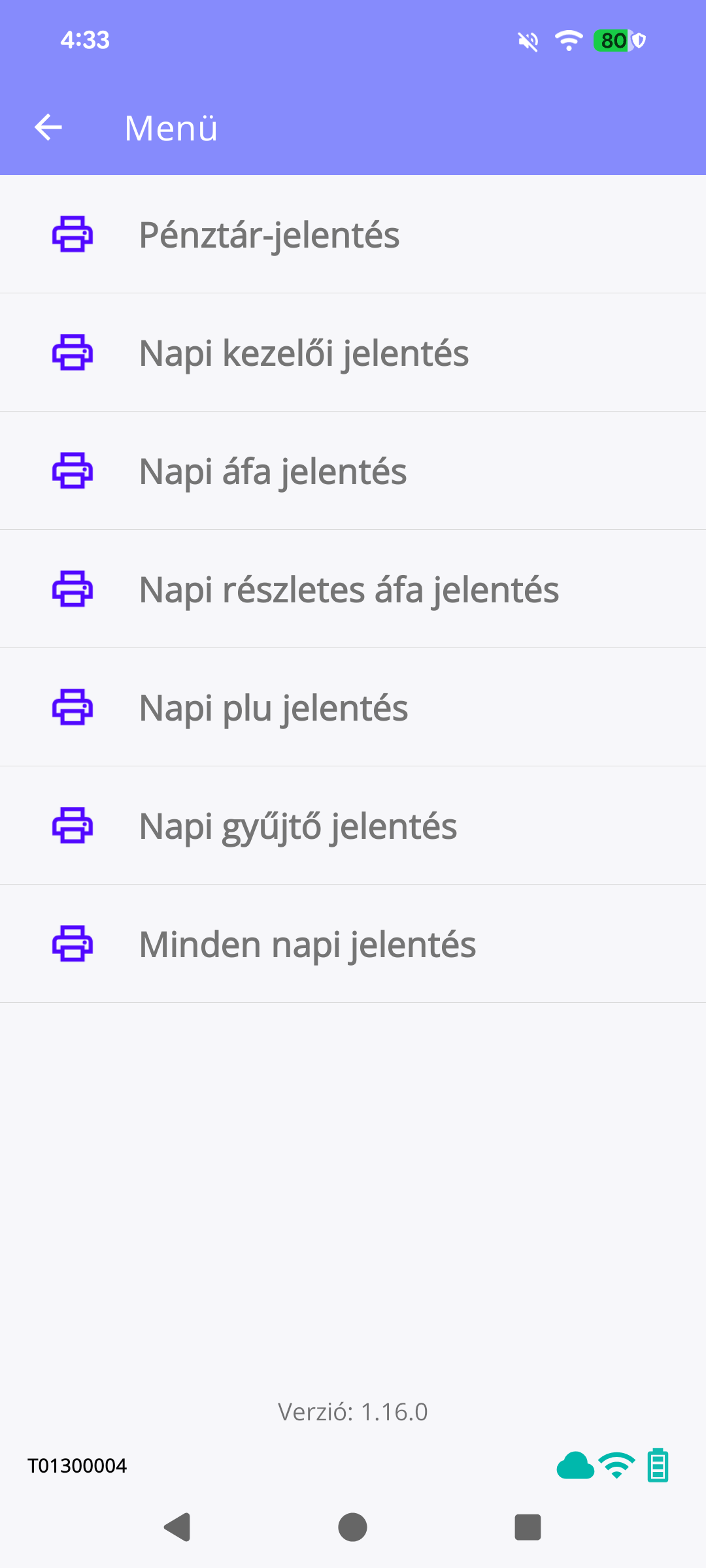 29. ábra Jelentések
nyomtatása