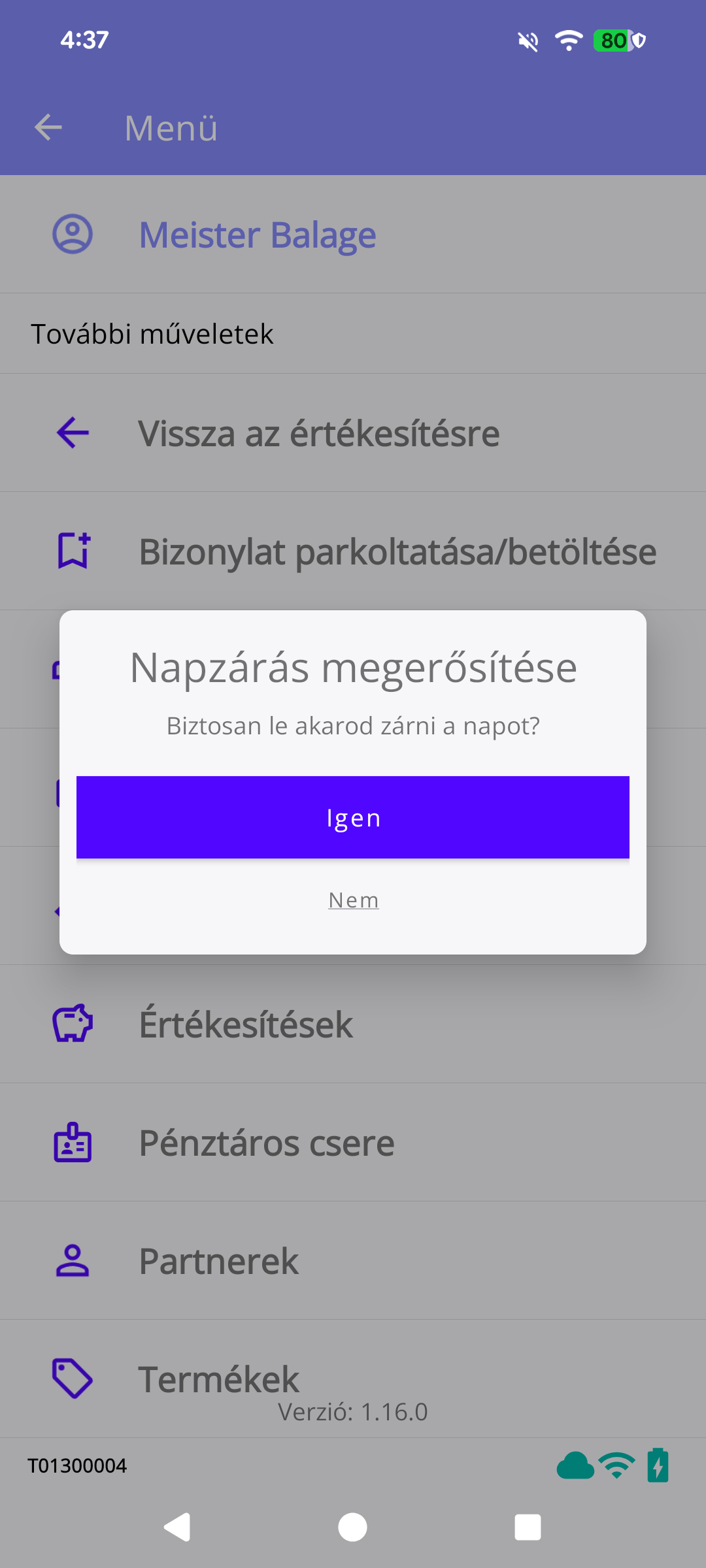 33. ábra Napzárás
megerősítése