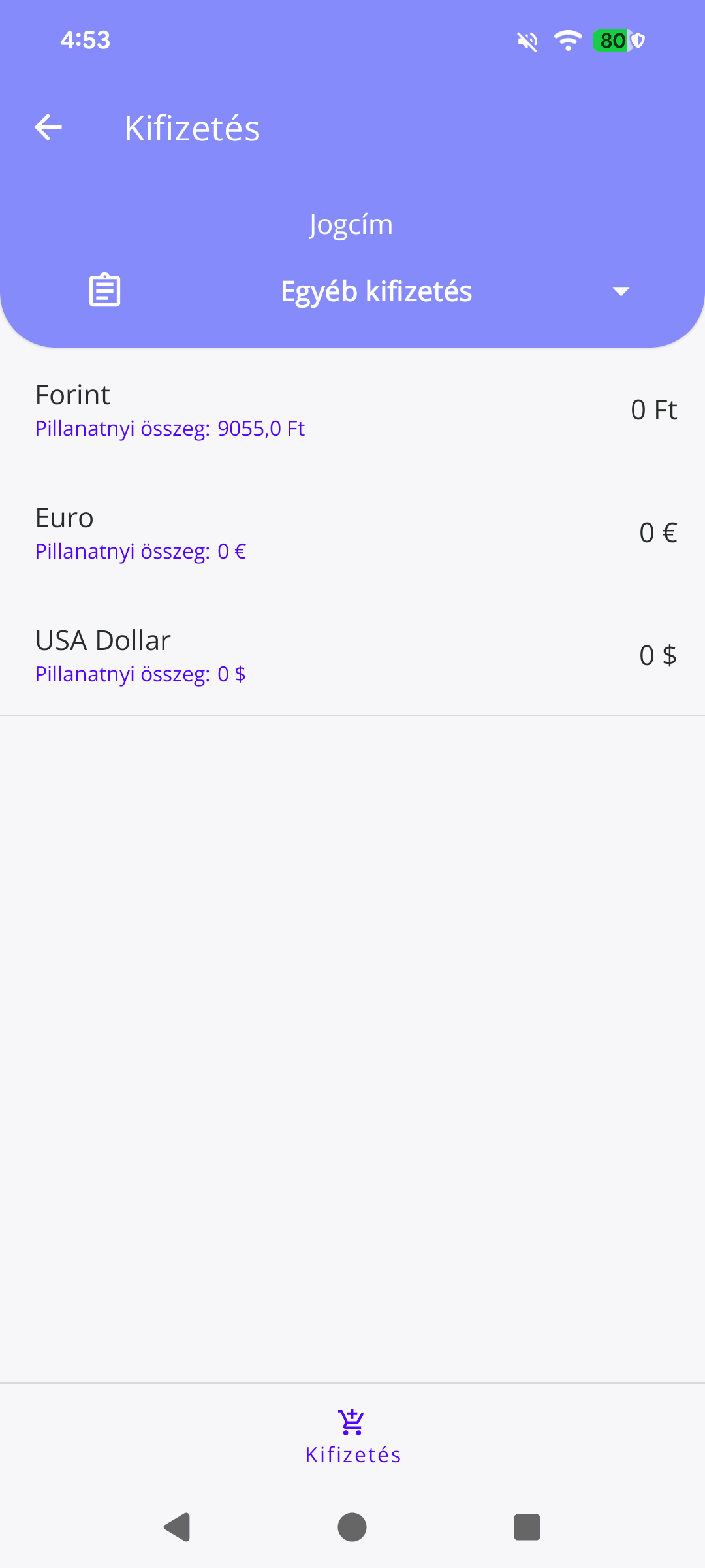 35. ábra Pénz
kifizetése