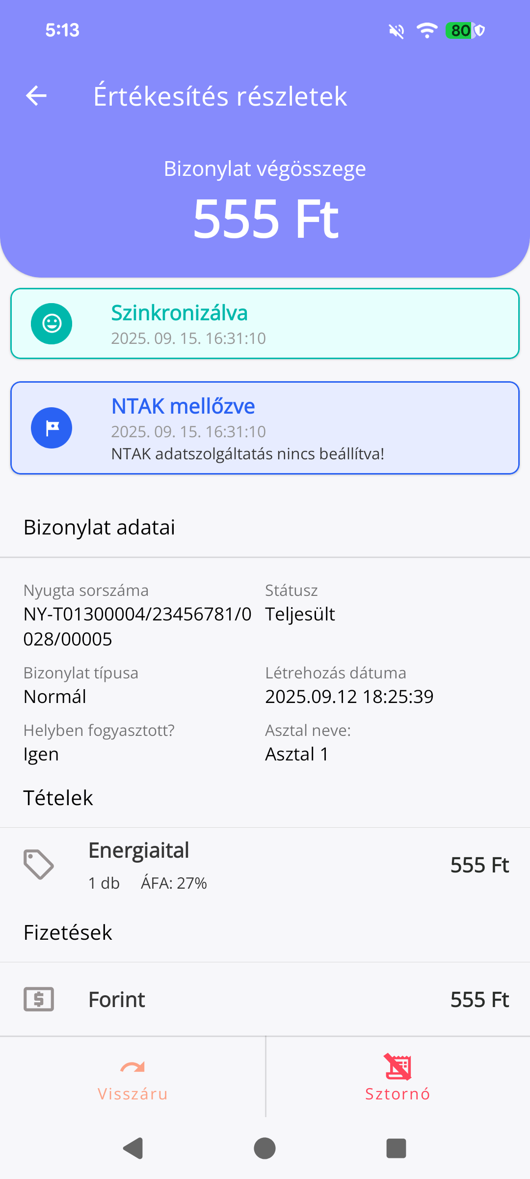 38. ábra Értékesítés
részletek