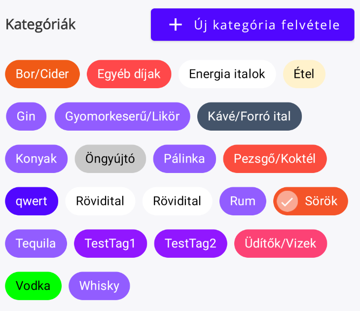 49. ábra Cikk szerkesztő -
Kategóriák